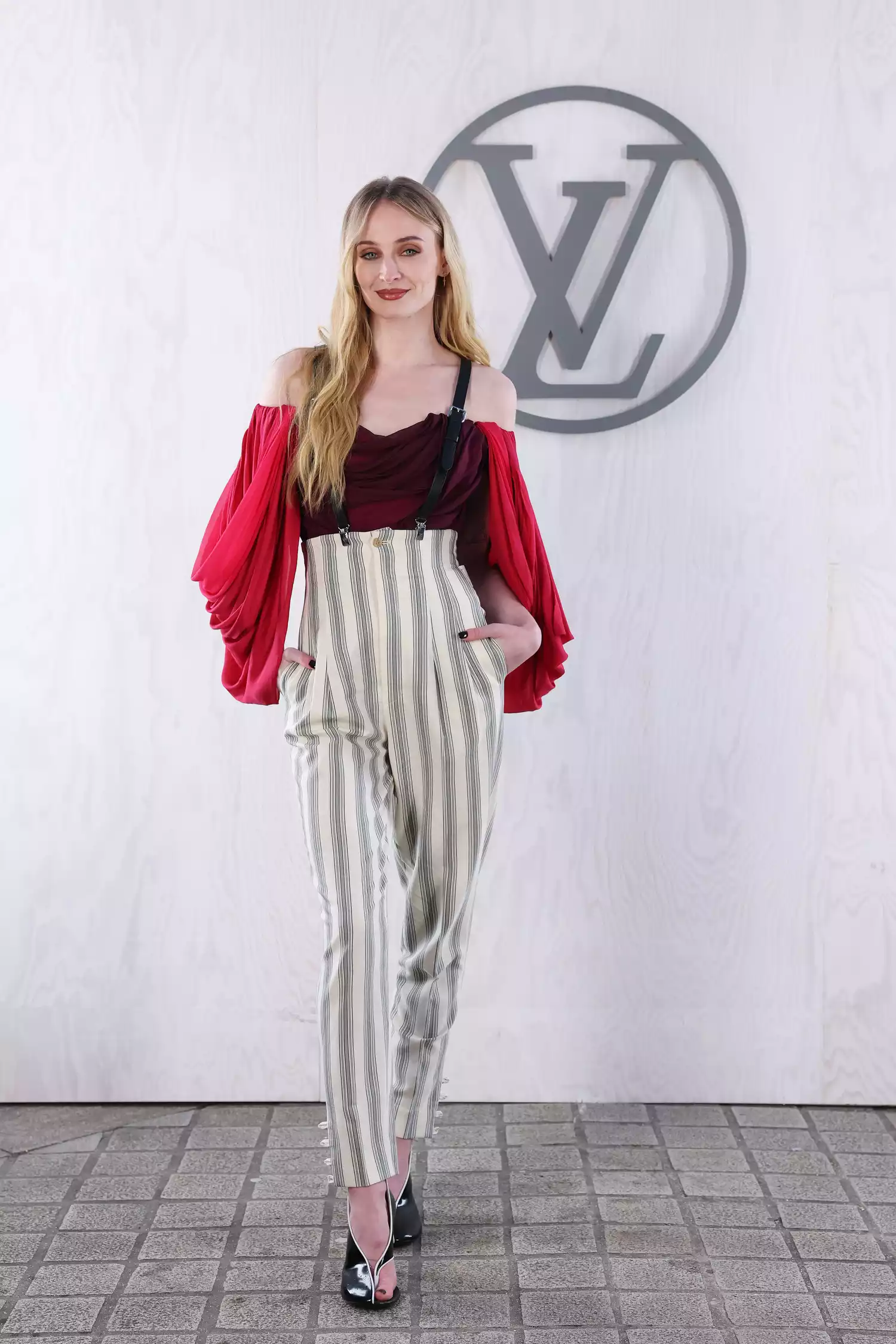 Sophie Turner Ditched Her Rigid Jeans for Comfy Party Pants